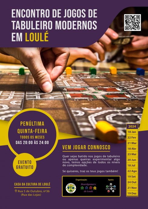 BOARDGAMERS LOULÉ - ENCONTRO DE AGOSTO 2024